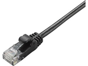 ELECOM �G���R�� CAT6���� Gigabit ���炩LAN�P�[�u�� 5m �u���b�N LD-GPY/BK5