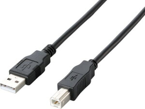 ELECOM �G���R�� �G�R�ȊȈՃp�b�P�[�W USB2.0�P�[�u���iA-B�^�C�v�j 2.0m U2C-JB20BK