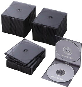 ELECOM GR Blu-ray/DVD/CDXvP[X/2[/50pbN/NAubN CCD-JSCSW50CBK
