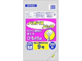 オルディ バランスパック ひも付規格袋 半透明 9号 200枚入