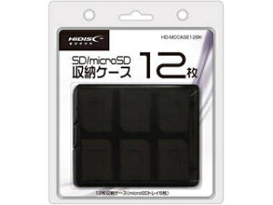 HIDISC/nCfBXN SD/microSD [J[h[P[X 12[p HD-MCCASE12BK