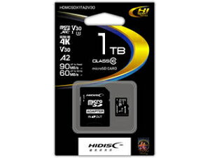HIDISC/nCfBXN microSDXCJ[h 1TB CLASS10 UHS-I Speed class3, A2Ή HDMCSDX1TA2V30