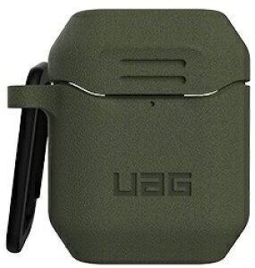 Urban Armor Gear UAG AirPods ��1����/��2����p�V���R�[���P�[�X �I���[�u UAG-APSV2-OL