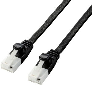 ELECOM GR LANP[u/CAT6A/ܐ܂h~/tbg/10m/ubN LD-GFAT/BK100