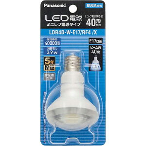 Panasonic pi\jbN LEDd ~jtd^Cv 3.9W F/E17/~jtd40W`/80 lm/LDR4DWE17RF4X