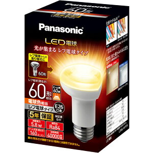 Panasonic pi\jbN LEDd td^Cv 5.8W dF/E26/td60W`/160 lm/LDR6LWRF6