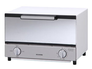 IRIS OHYAMA アイリスオーヤマ MOT-011 ホワイト ミラーオーブントースター 横型 ミラーガラス調でキッチンやお部屋に馴染むインテリア性の高いデザイントースター 出し入れしやすいフラットタ