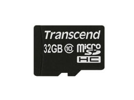 Transecend トランセンド microSDHCカード 32GB Class10 クラス10 SDアダプター付き TS32GUSDHC10