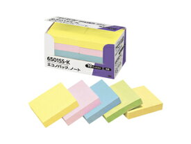 3M スリーエムジャパン Post-it ポストイット エコノパック 強粘着ノート パステル 4色混色 6501SS-K 縦50×横50mm 90枚 10パッド