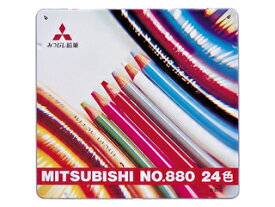 MITSUBISHI/三菱鉛筆 uni 色鉛筆 鉛筆ワイドK880 24色 K88024CPN