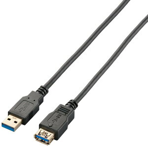 ELECOM �G���R�� USB3.0�����P�[�u��(A-A)/1.0m/�u���b�N USB3-E10BK