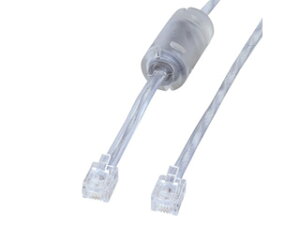 SANWA SUPPLY �T�����T�v���C �R�A�t�V�[���h�c�C�X�g���W�����[�P�[�u�� �V���o�[ 0.5m TEL-FST-05N2