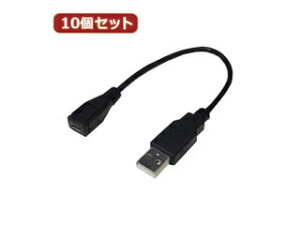 �ϊ����l �ϊ����l �y10�Z�b�g�z USB�P�[�u��20 A(�I�X) to micro(���X) USBAA/MCB20X10