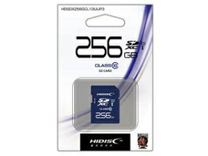 HIDISC/nCfBXN SDXCJ[h 256GB CLASS10 UHS-1Ή HDSDX256GCL10UIJP3
