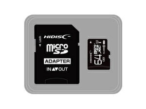 HIDISC/nCfBXN microSDHCJ[h 64GB CLASS10 UHS-1Ή HDMCSDX64GCL10JP3 SDϊA_v^t