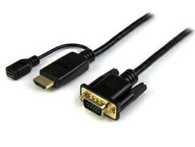 StarTech.com HDMI(オス) - VGA(オス)アクティブ変換ケーブルアダプタ 1.8m HD2VGAMM6