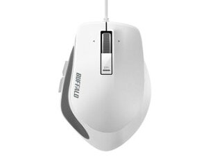 BUFFALO �o�b�t�@���[ �L�� BlueLED �v���~�A���t�B�b�g�}�E�X M�T�C�Y �z���C�g BSMBU500MWH