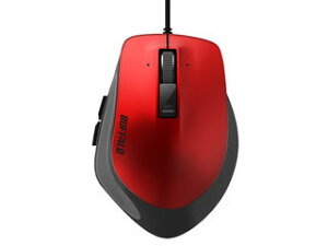 BUFFALO �o�b�t�@���[ �L�� BlueLED �v���~�A���t�B�b�g�}�E�X M�T�C�Y ���b�h BSMBU500MRD