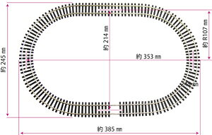 津川洋行 21601 プレジオトラックHO オーバル