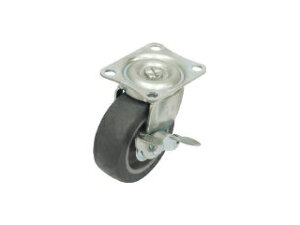 YUEI CASTER ユーエイ キャスター自在車ストッパー付 65径エラストマー車輪 G65ELSZ