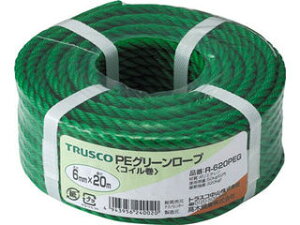 TRUSCO/�g���X�R���R PE�O���[�����[�v 3�� ���a6mmX����20m R-620PEG
