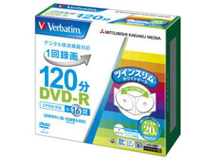 Verbatim/o[xC^ ^pDVD-R 1-16{Ή 5mmcCXP[X 20pbN VHR12JP20TV1