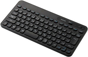 ELECOM �G���R�� �����R���p�N�g�L�[�{�[�h/�����u������/Caps Lock�@�\�������X�C�b�`����/�R��/�u���b�N TK-CM10DMKBK