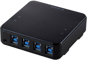 ELECOM GR USBؑ֊/USB3.0/PC4|[g/ڑ@4|[g/茳XCb`/ubN U3SW-T4