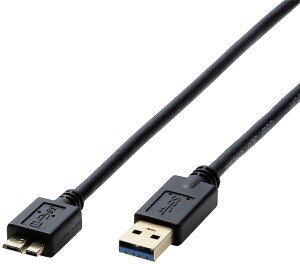 ELECOM エレコム USB3.0ケーブル/A-microBタイプ/0.5m/ブラック DH-AMB3N05BK