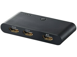 ELECOM GR HDMIؑ֊ 2|[gíF2/óF1j tXg[Vt[pbP[W DH-SW21BK/E ubN