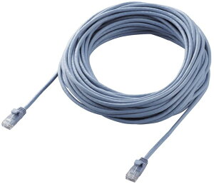 ELECOM �G���R�� CAT6���� Gigabit ���炩LAN�P�[�u�� 15m �u���[ LD-GPY/BU15