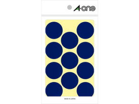 A・one/エーワン 07232 カラーラベル 丸型 径30mm 青