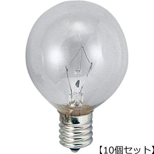 YAZAWA 【10個セット】YAZAWA ベビーボール球 G50 E17 60W クリア G501760CX10