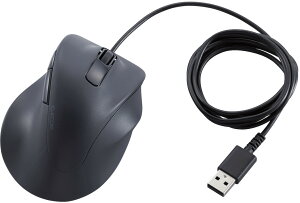 ELECOM エレコム マウス/EX-G/2023年モデル/右手専用/Sサイズ/有線/5ボタン/抗菌/静音設計/ブラック M-XGS30UBSKBK