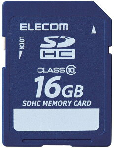 ELECOM �G���R�� SDHC�J�[�h/�f�[�^�����T�[�r�X�t/Class10/16GB MF-FSD016GC10R