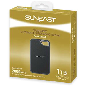 SUNEAST TC[Xg USBڑ|[^uSSD 1TB ULTIMATE PRO GOLD Series Portable OtSSD SEPS0001T2LG1F