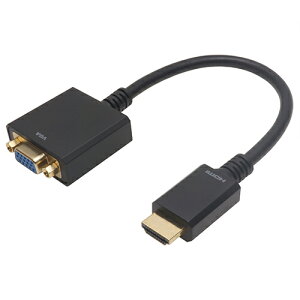 HORIC �z�[���b�N HDMI��VGA�ϊ��A�_�v�^ 15cm HDMI�I�X to VGA���X HAVGF-707BB