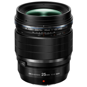OM SYSTEM �I�[�G���V�X�e�� �[����2�T�Ԃ�����܂� M.ZUIKO DIGITAL ED 25mm F1.2 PRO/50mm�����i35mm�����Z�j�{�P���ɂ߂�25mm�����Y