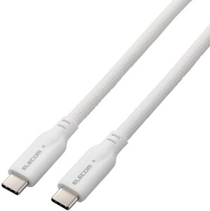 ELECOM GR USB Type-C to USB Type-CP[u/USB10Gbps/100WΉ/VRbV/1.0m/zCg MPA-CC1GSM10WH