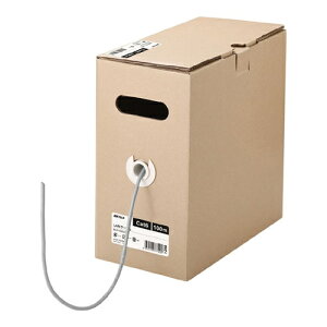 BUFFALO �o�b�t�@���[ Cat6 LAN�P�[�u�� 100m �P�� ���C�g�O���[ BL61000LG