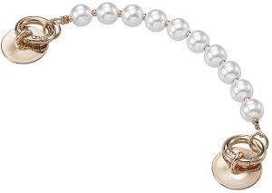 ELECOM エレコム &me キーリングハンガーチェーン(パール) P-STKHPAL