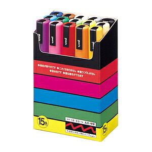 uni/�O�H���M POSCA �|�X�J �����ېc 15�F�Z�b�g PC5M15C �����T�C���y��