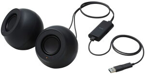ELECOM �G���R�� PC�p2.0ch�X�s�[�J�[/Stina/4.4W/USB�ڑ�/�u���b�N SP-P10CUSBBK
