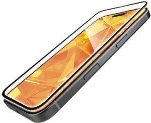 ELECOM �G���R�� iPhone 16/15�p�K���X�t�B����/�t���[���t��/�S����/������ PM-A24AFLGFO
