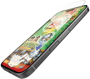 ELECOM �G���R�� iPhone 16/15�p�K���X�t�B����/�Q�[�~���O/������ PM-A24AFLGGE