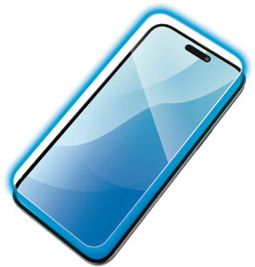 ELECOM �G���R�� iPhone 16 Plus/15 Plus�p�K���X�t�B����/������/�u���[���C�g�J�b�g PM-A24BFLGGBL