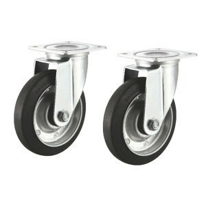SANWA SUPPLY �T�����T�v���C CST-125ER-FRE2 �ėp�L���X�^�[ 125mm�a 2�Z�b�g(�t���[)