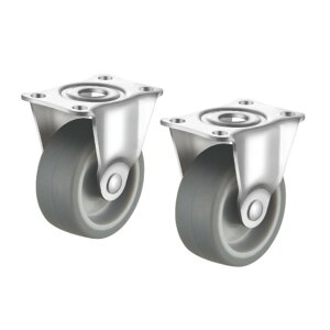 SANWA SUPPLY �T�����T�v���C CST-75TP-FIX2 �ėp�L���X�^�[ 75mm�a 2�Z�b�g(�Œ�)