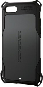 ELECOM �G���R�� iPhone SE ��3���� �n�C�u���b�h�P�[�X ZEROSHOCK �u���b�N PM-A22SZEROBK