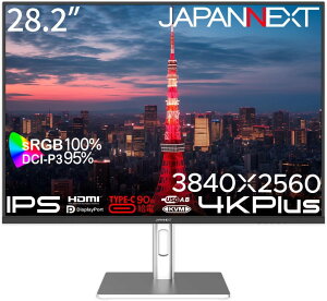 JAPANNEXT WplNXg 4K PlusΉ 28.2^ChtfBXvC(IPS/DP/HDMIx2/Type-C/PIPEPBP) JN-282IPS4KP-HSP-C90W Piŵ݉iꏤiłΕwj NWbgJ[h 